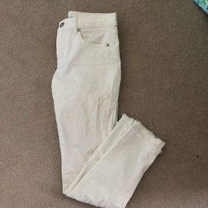 LOFT White Skinny Jeans